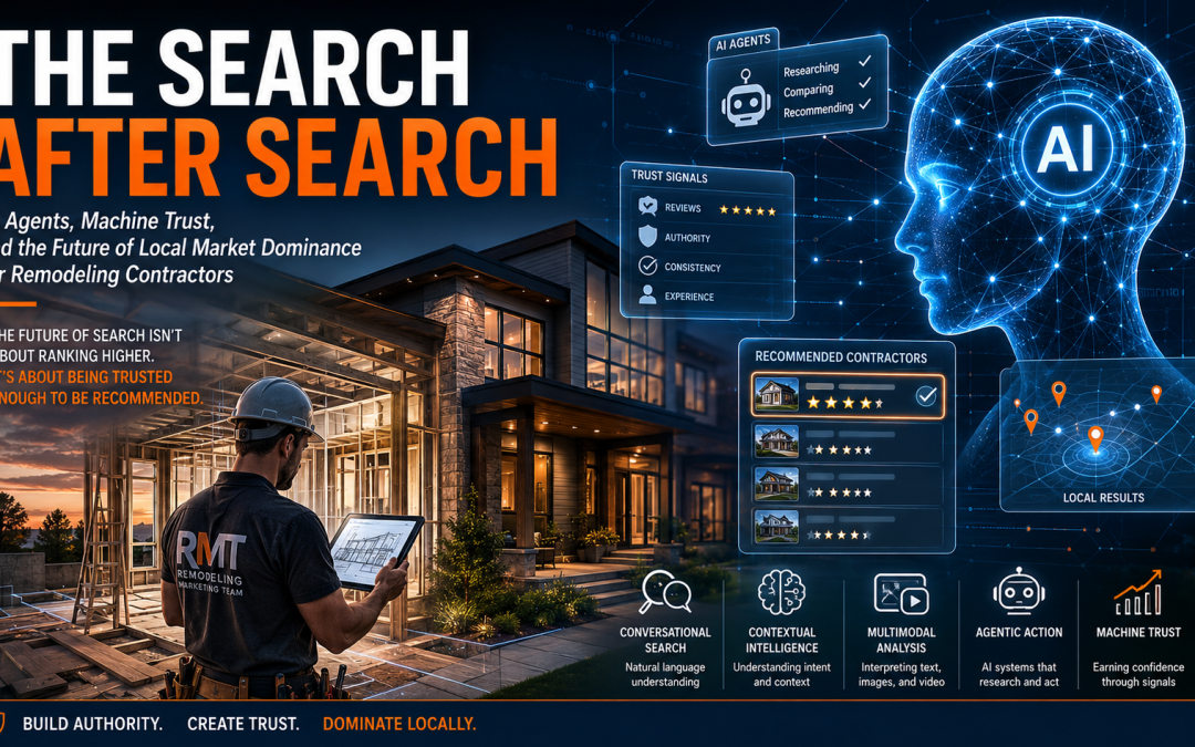 AI Agents, Machine Trust, and the Future of Local Market Dominance for Remodeling Contractors